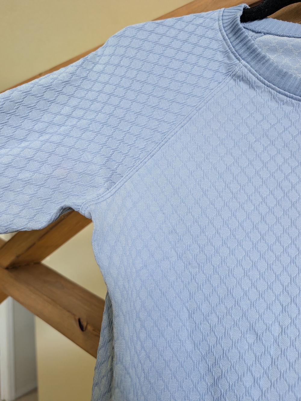 lululemon athletica Rest Less Powder Blue Diamond Pattern Pullover - Picture 5 of 6